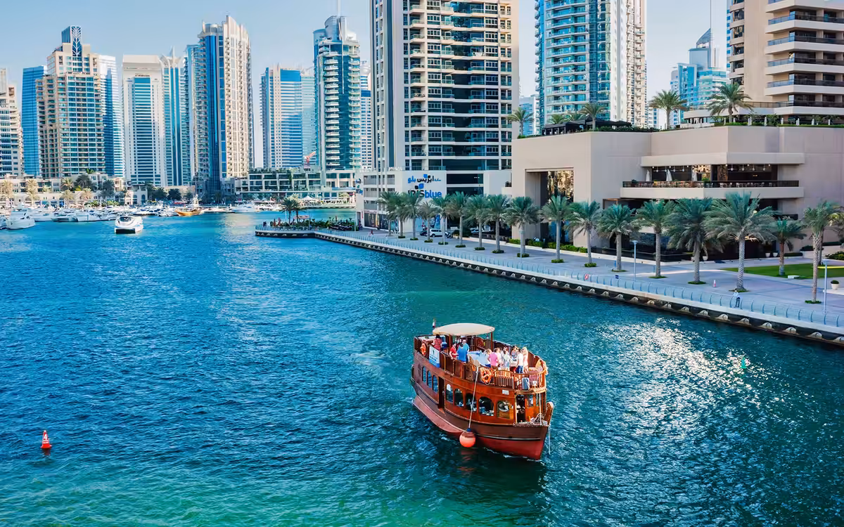 Dubai Marina Dhow Cruise Dinner with Live Entertainment image 1